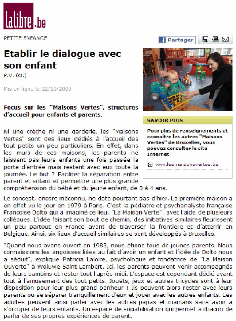 Établir le dialogue avec son enfant